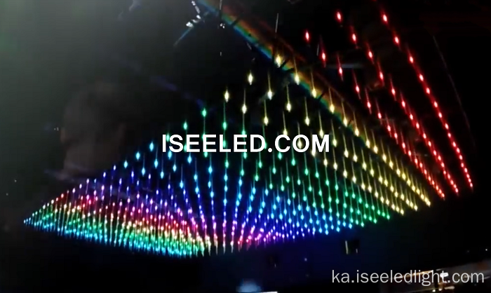 DMX512 CUBE RGB TUBE LED ეტაპის შუქები