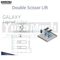 Double Scissor Car Lift Power Unit Inground