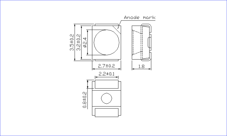 3528 SMD 980nm IR LED