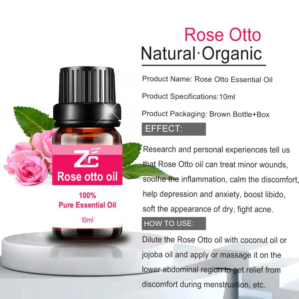 Olio essenziale essenziale di olio essenziale di rosa puro