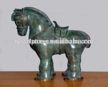 Ancient statue Chinese antique miniature bronze tang dynasty horse sculpture