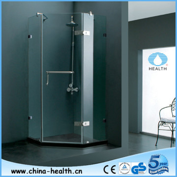 3 panels diamond shape shower door