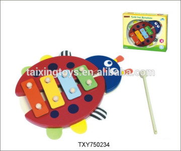 Beetle Wooden Harp/Xylophone Musical Instrument Knock Piano Kids Toys