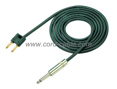 Cable de altavoz DT 2 X 1.0 mm² Banana Plug Jack Mono