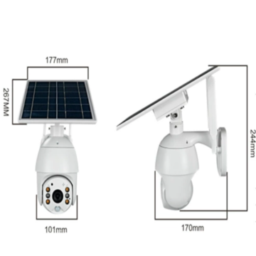 Solar -Überwachungskamera für Garage