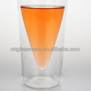 14oz double wall drinking tea cup tumbler glass