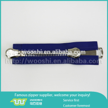 Shoes zipper large size two sided metal zipper
