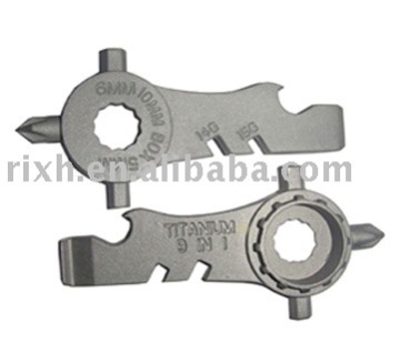 mini titanium multi tool,multifunctional Titanium Bicycle tool