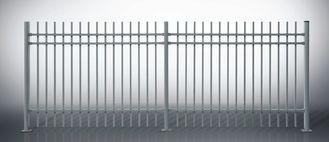 Light Weight Ornamental Aluminum Fence For Factory / Worksh