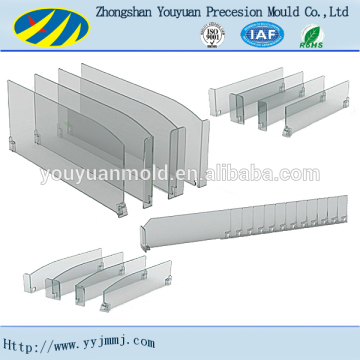 Supermarket shop plastic shelf dividers