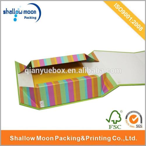 Wholesale customize cardboard flat pack gift box