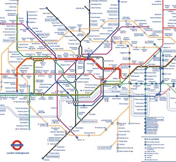 Shower Curtain London Map Waterproof Curtain (TZ-309)