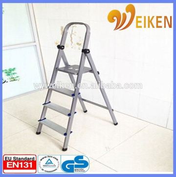 WK-AL204 Aluminum Material and Domestic Ladders Type 4steps steel fold step stool