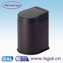 Leather hand press storage bin