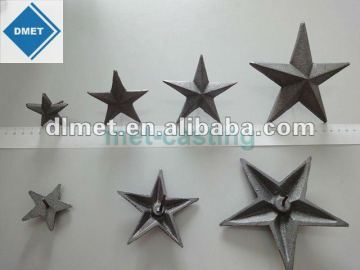 iron casting hanging decorative metal stars