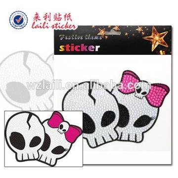 diamond shaped sticker/ halloween acrylic sticker/diamond sticker