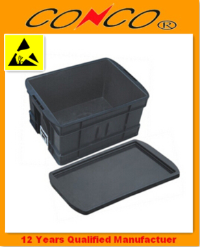 antistatic box with lid conductive pp boxes