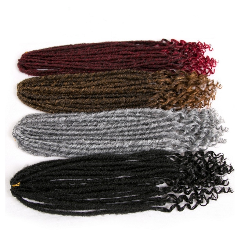 Crochet Hair Faux Locs Curly Ends Goddess Faux Locs Braids Synthetic Hair Extension