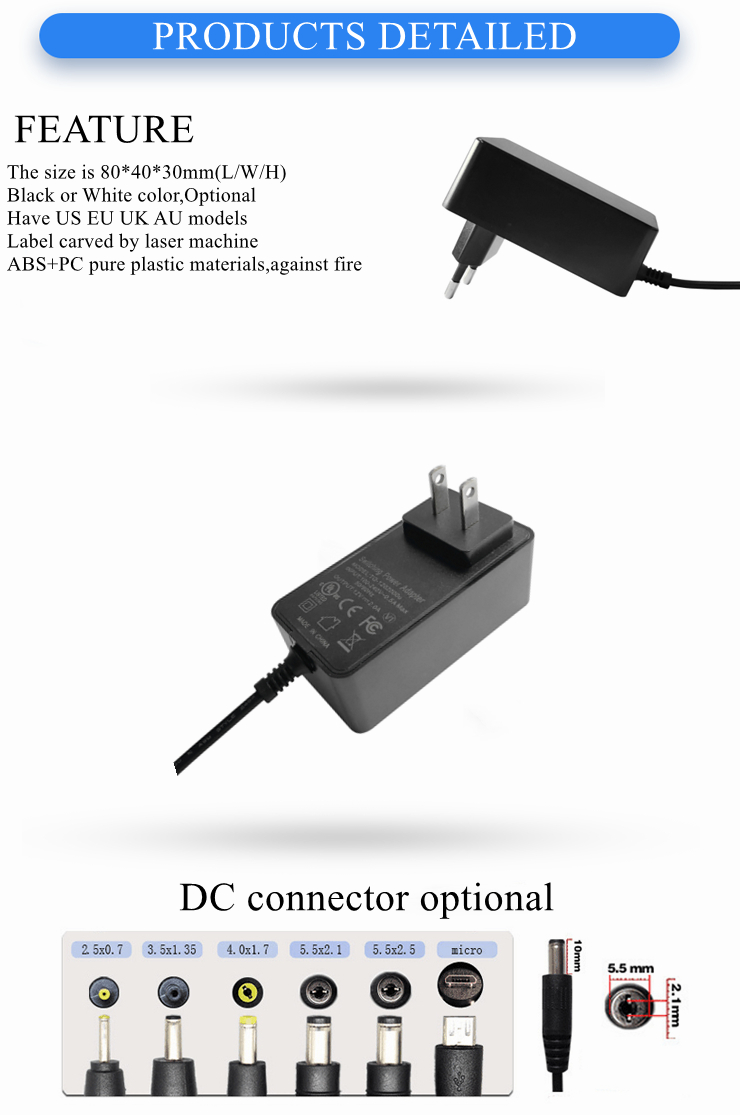 wall model 12v 5a 24v 2.5a 3a power supply 60w 72w output switching power adapter have eu uk us au UL CUL CE FCC PSE RCM BIS