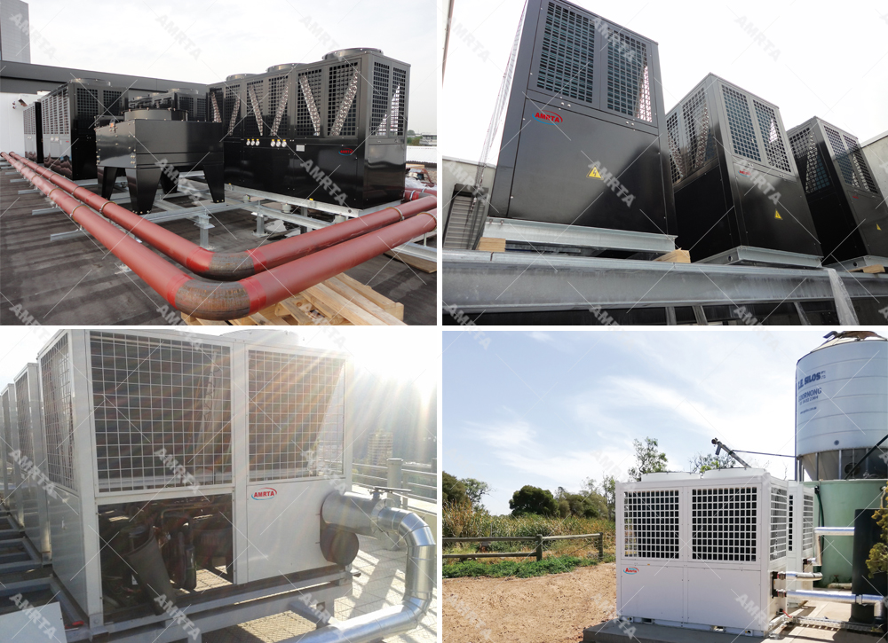 Modular water chiller and heat pump