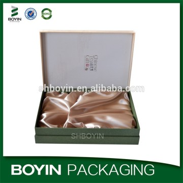 Rigid gift box for tea wholesale with satin lining