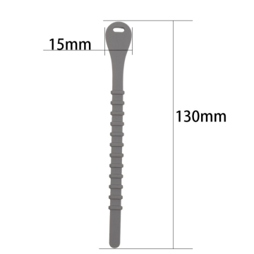 Benutzerdefinierte wiederverwendbare USB-Kabel-Organizer-Silikon-Kabel-Krawatten