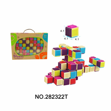 Plastic Solid Blocks Intelligence Toy 60 PCS