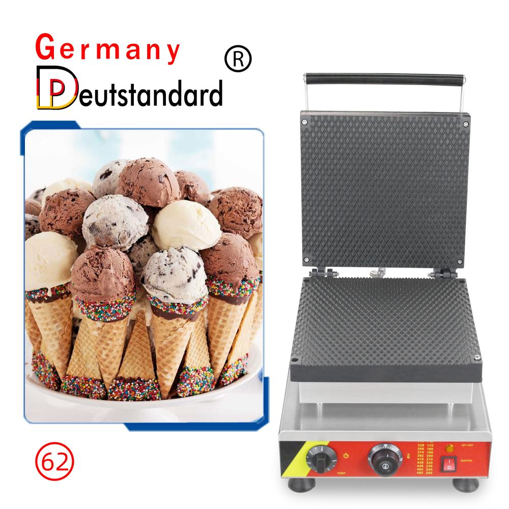 Austauschbares Tempate Ice Creancone Waffle Machine