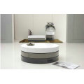 Modern 3 Tone Lacquer Round Coffee Table