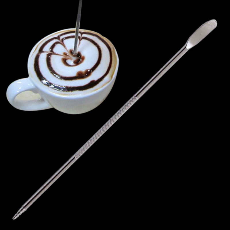 Top Quality Stainless Steel Barista Cappuccino Latte Espresso Coffee Decorating Pen Art Household Kitchen Cafe