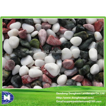 Mixed color types of cobblestones Size 3-120mm