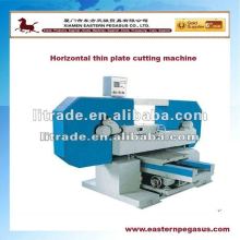 Horizontal thin plate stone cutting machine