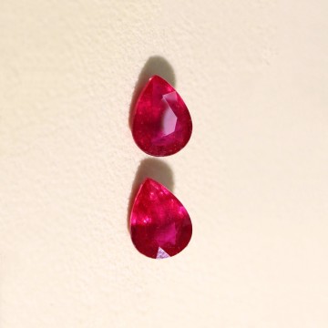 Top Quality Pear Cut Ruby Stone For Jewellery