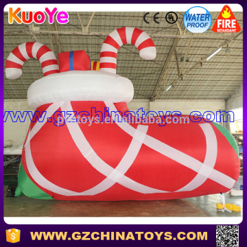 commercial used inflatable Christmas sock model for sale