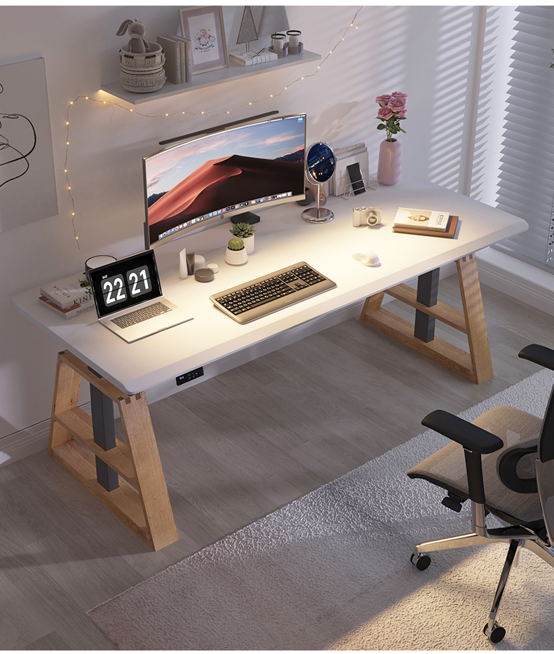 Home Office Desk Electric Dual Motor Standing Table