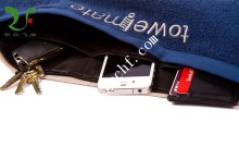 top end open zipped pocket sport towel gym towel fitness towel