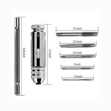 T-Handle Hand Threading Tap Tool Set