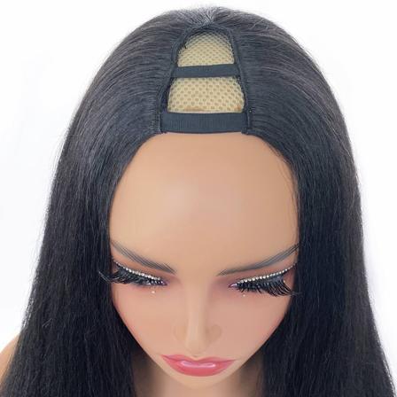 Natural Black Body Wave Human Hair U Part Wig Wear And Go Wig 14-30in
