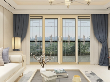 Electrophoretic powder coating for profile door and window