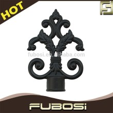 Hot sale arrow curtain rod finials/ aluminium branch curtain rod finials