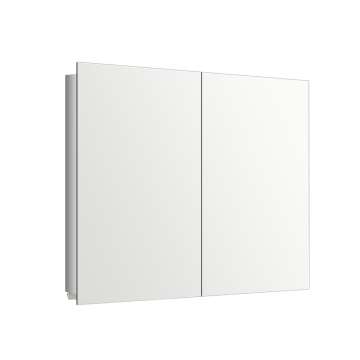 Aluminium Bathroom Medicine Cabinet With Double Side Mirror