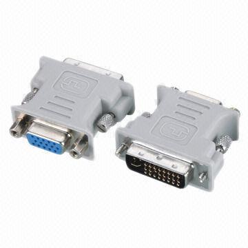 DVI Adapters, DVI Male, 24 + 5 to VGA Female (15p)