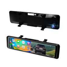 11.26" Mirror Portable Wireless CarPlay AndroidAuto 4K Navigation DVR Monitor