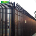 Powder Coating Outdoor Security Fence Steel Palisade Fencing