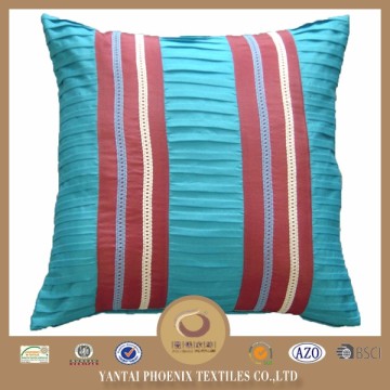 pleated polyester fabric pillow fibre pillow