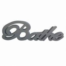 Bathe Letter Wood Craft with Silkscreen Finish