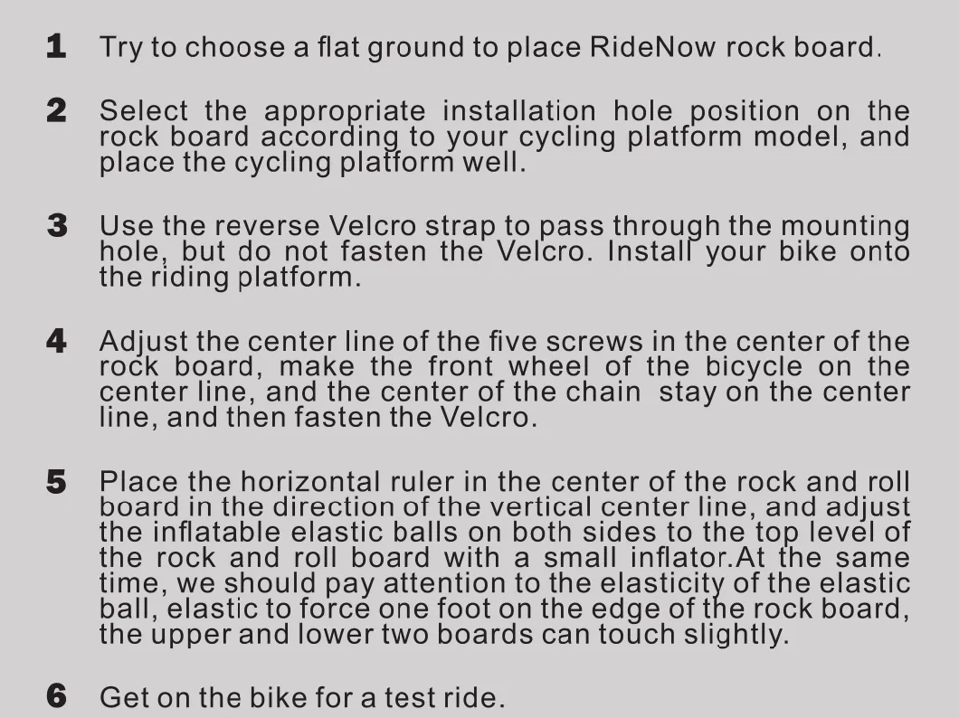 Ridenow Rocker Board for Indoor Bike Bicycle Exercise Training