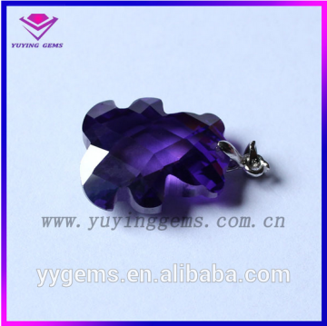 loose bulk amethyst crystal pendant irregular shape cz for shoes