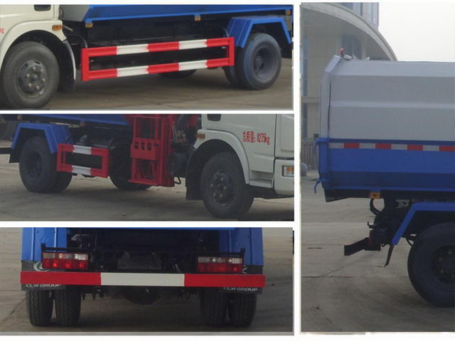 DONGFENG Duolika 6CBM Hydraulic Lifter شاحنة جمع ونقل النفايات