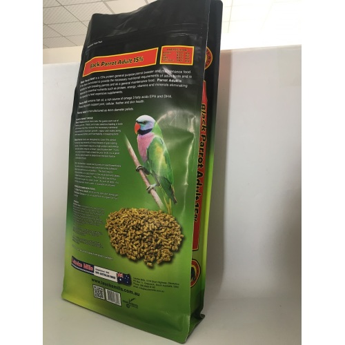 Birds Food Packaging Parrot Flat Bottom Bag